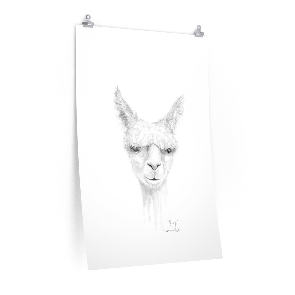 JOEY Llama- Art Paper Print