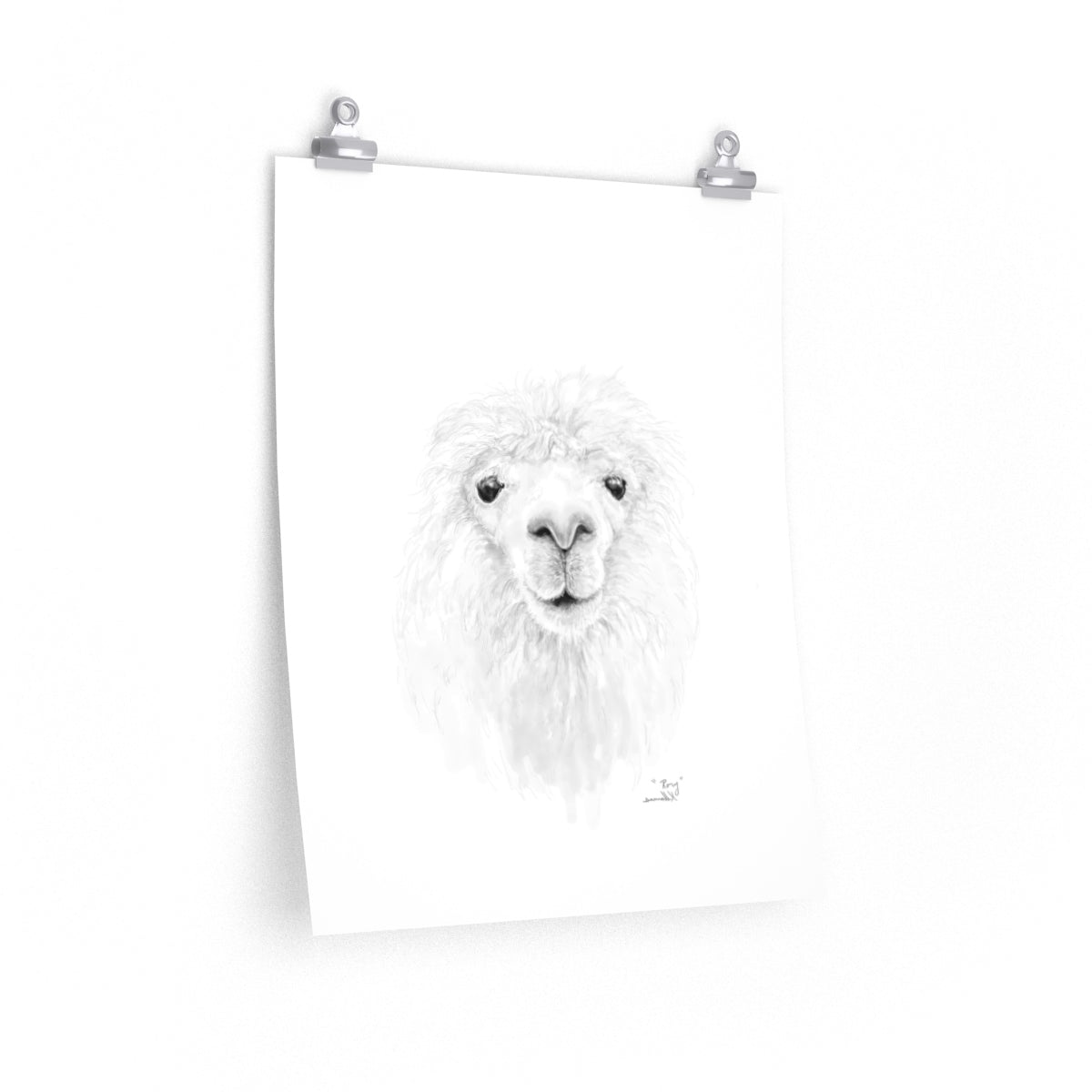 RORY Llama- Art Paper Print