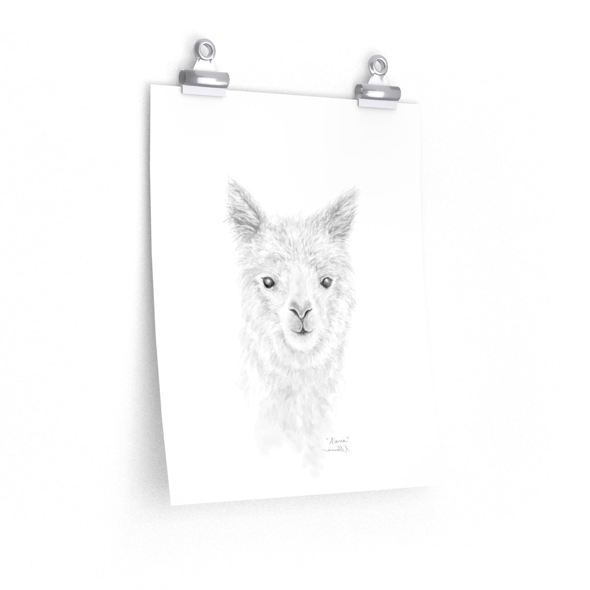 ALARIA Llama- Art Paper Print