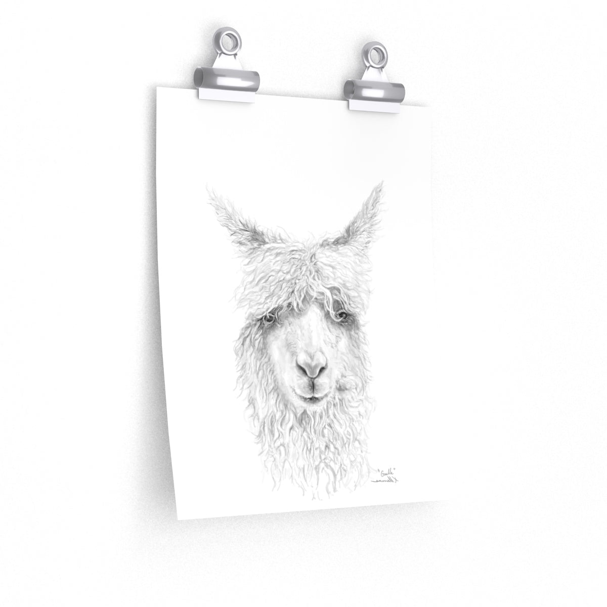 GAELLE Llama- Art Paper Print