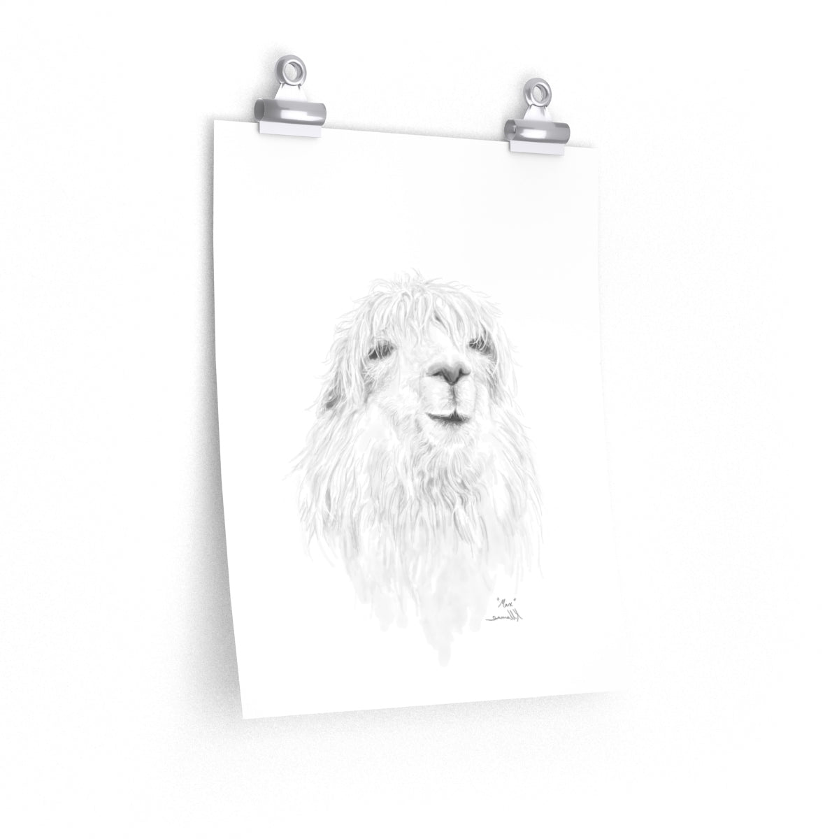 MAX Llama- Art Paper Print