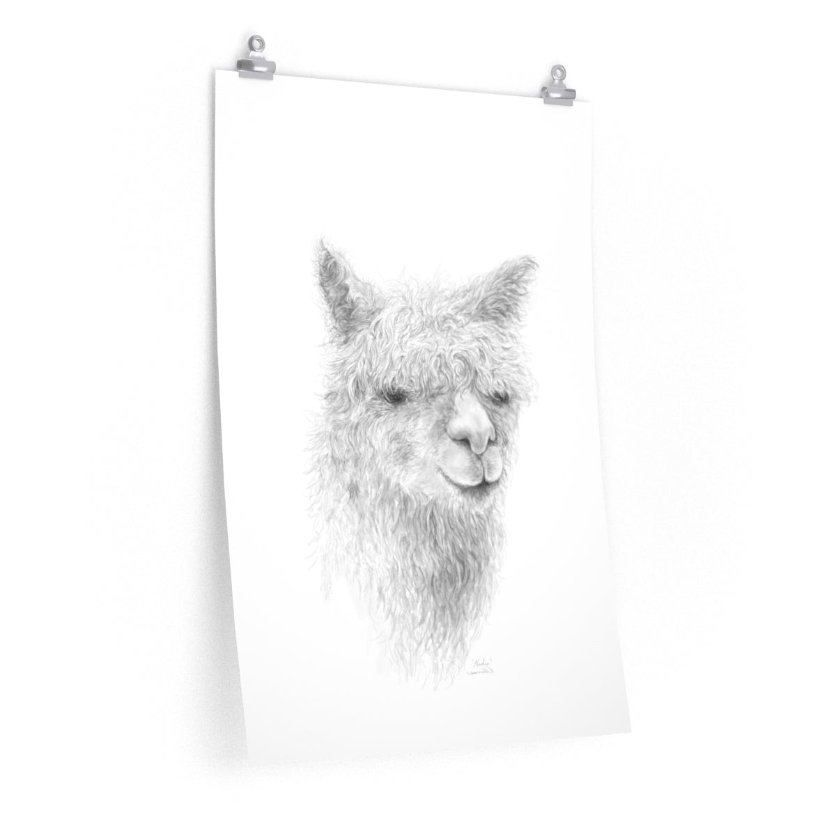 NADIA Llama- Art Paper Print