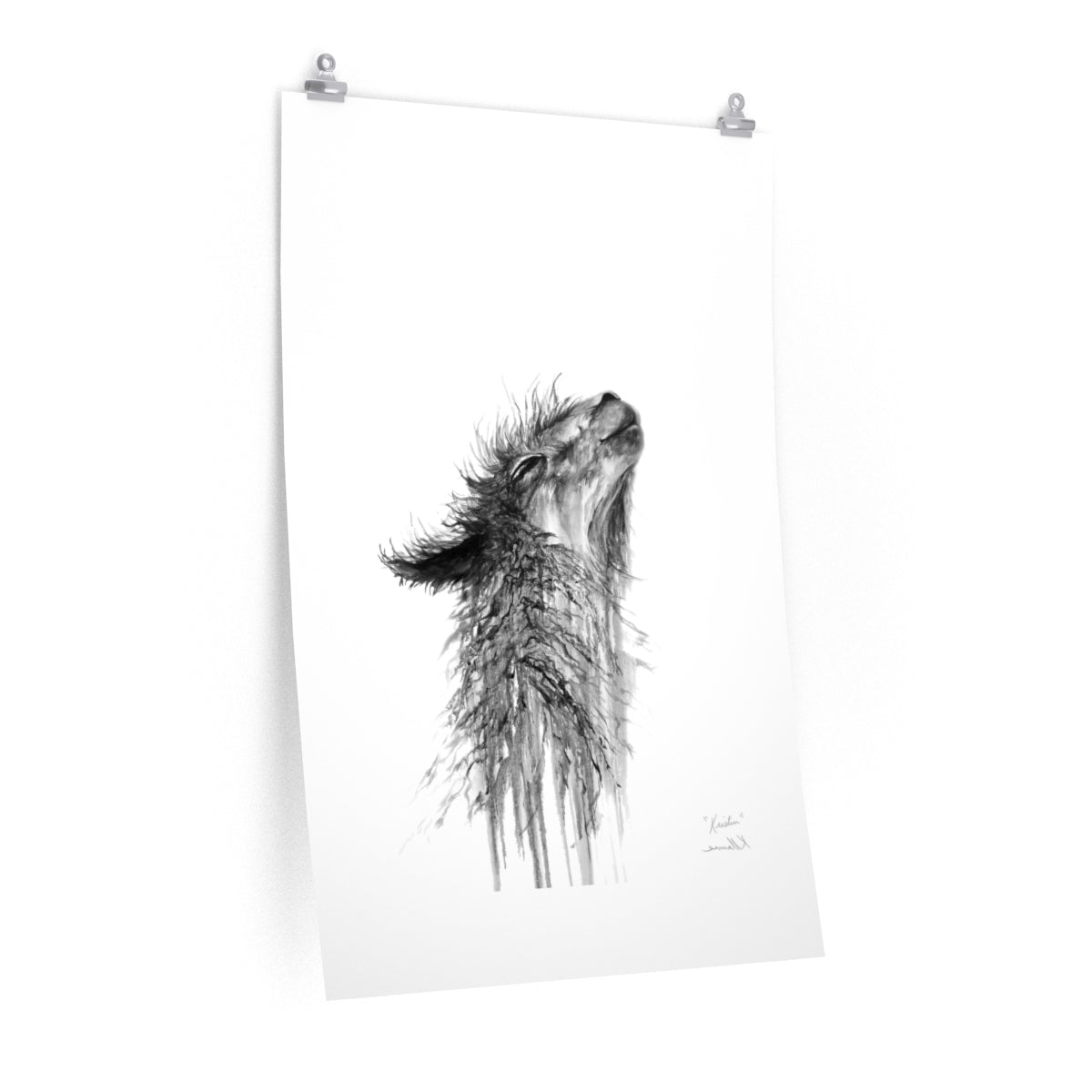 KRISTIN Llama- Art Paper Print