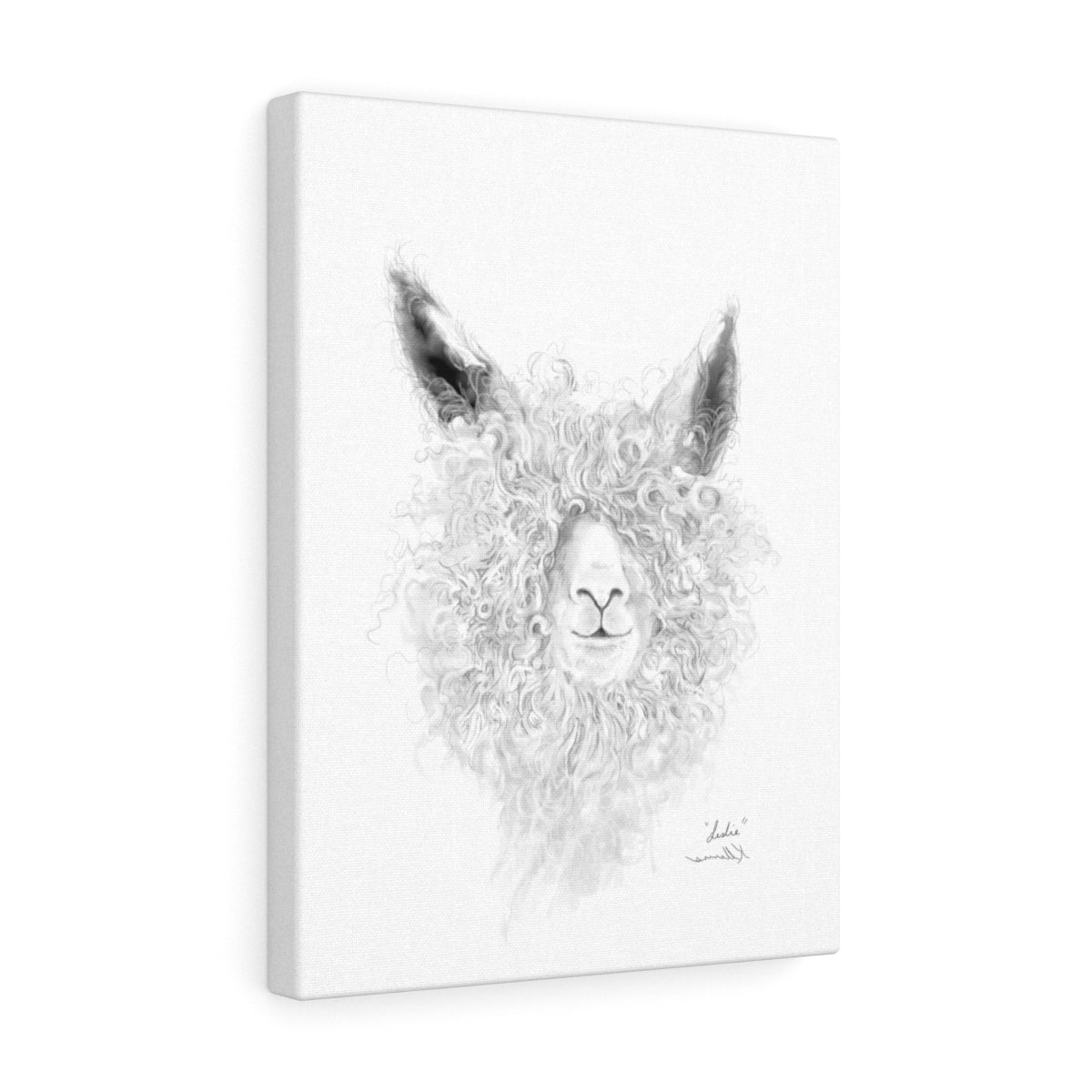 LESLIE llama- Art Canvas