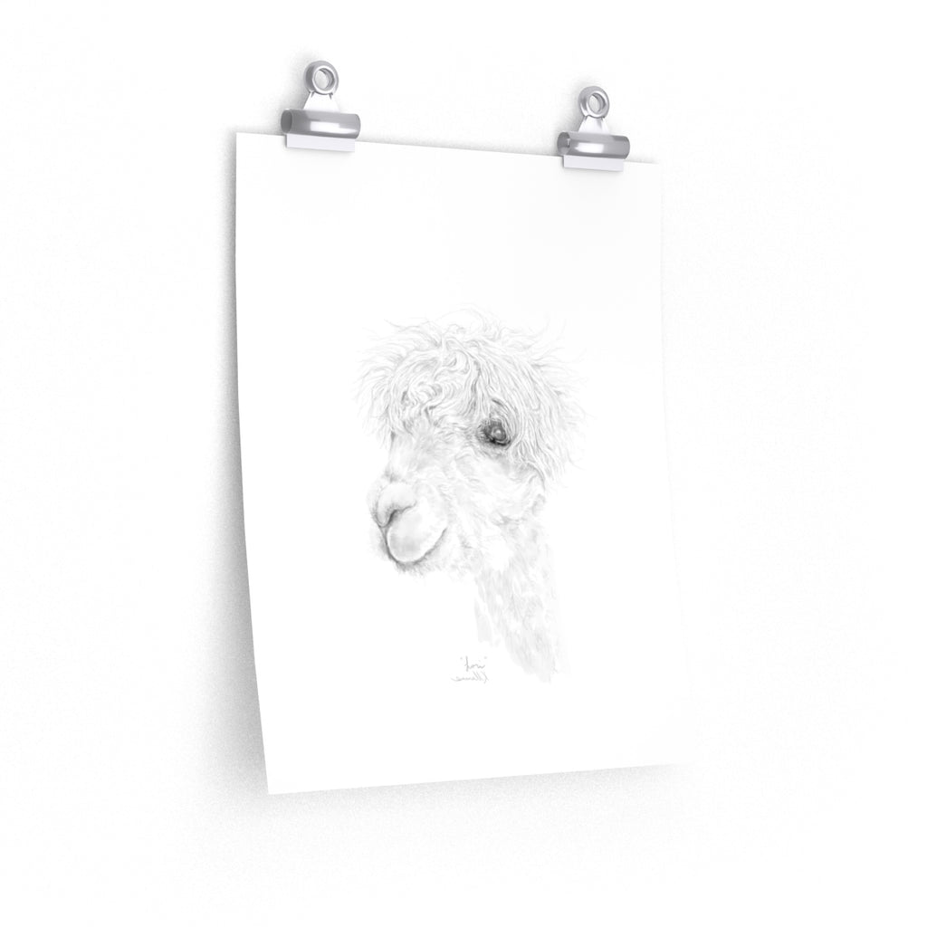 LORI Llama- Art Paper Print