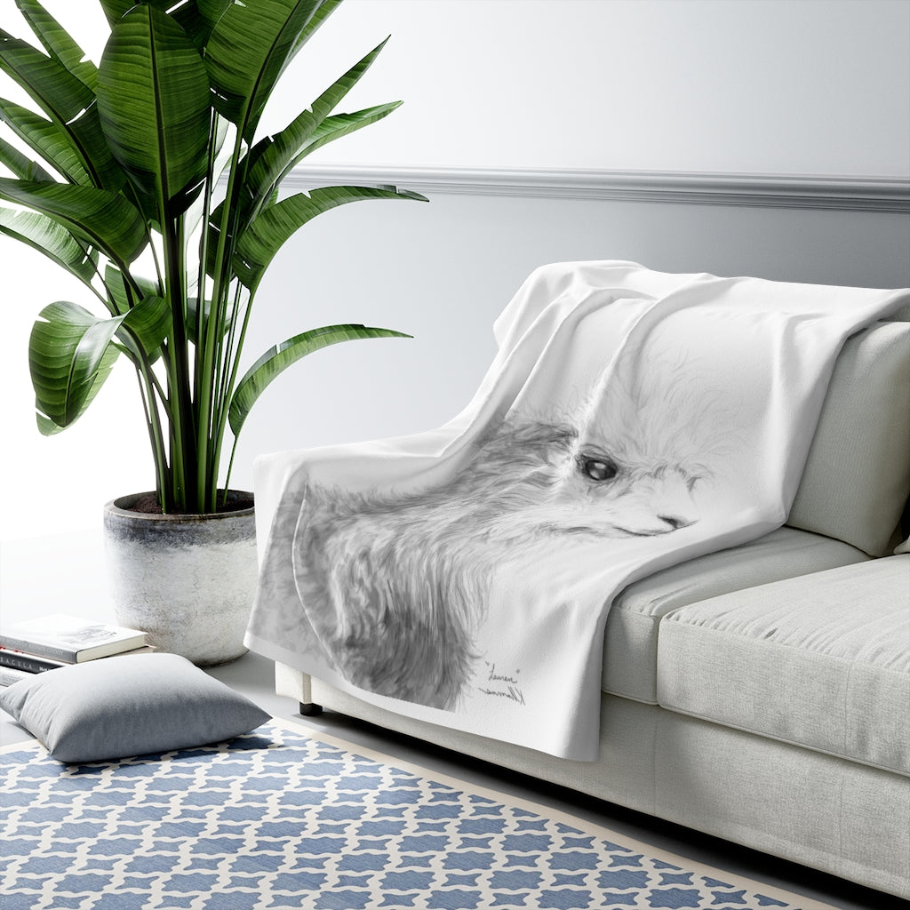 Lauren Llama: Sherpa Fleece Blanket