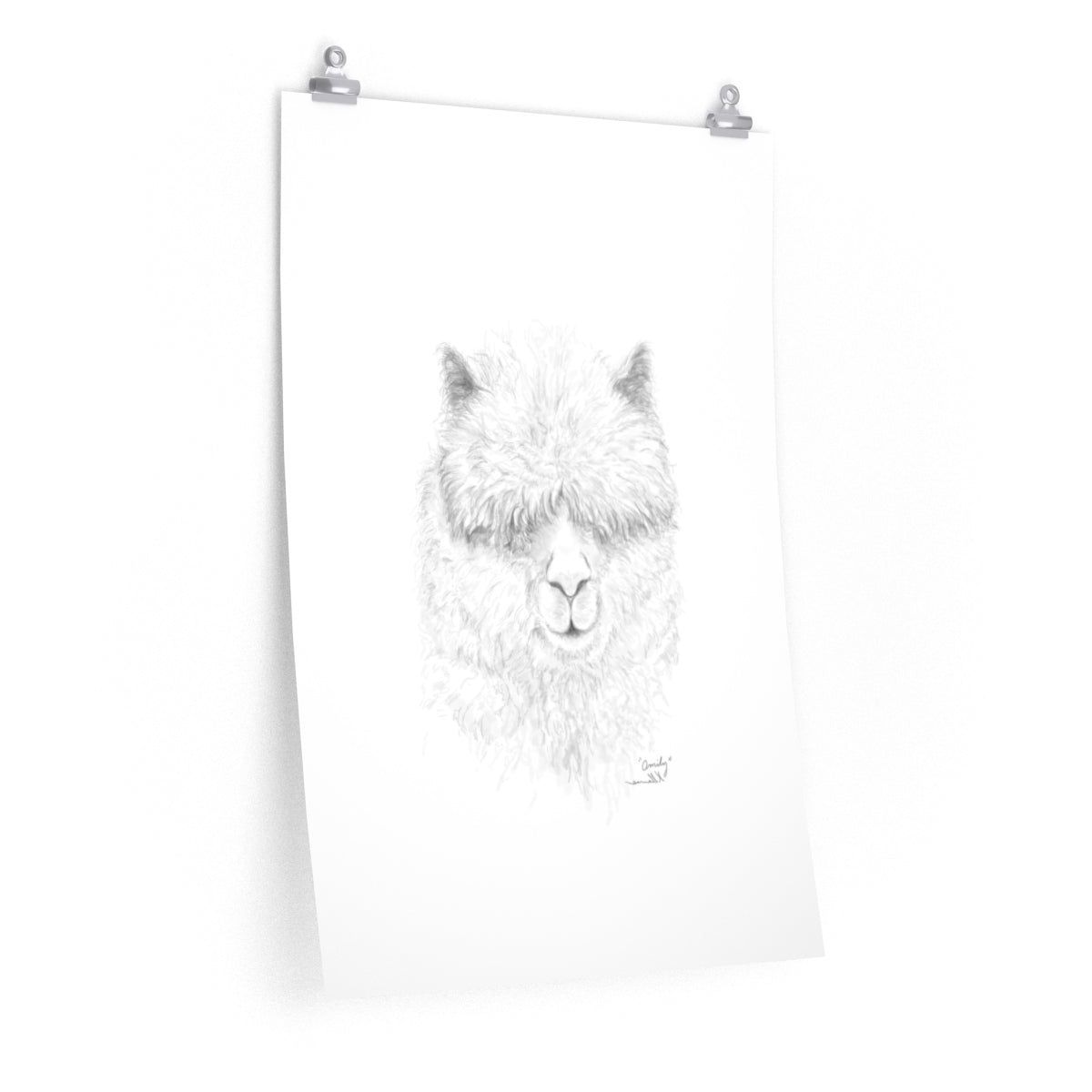OMILY Llama- Art Paper Print