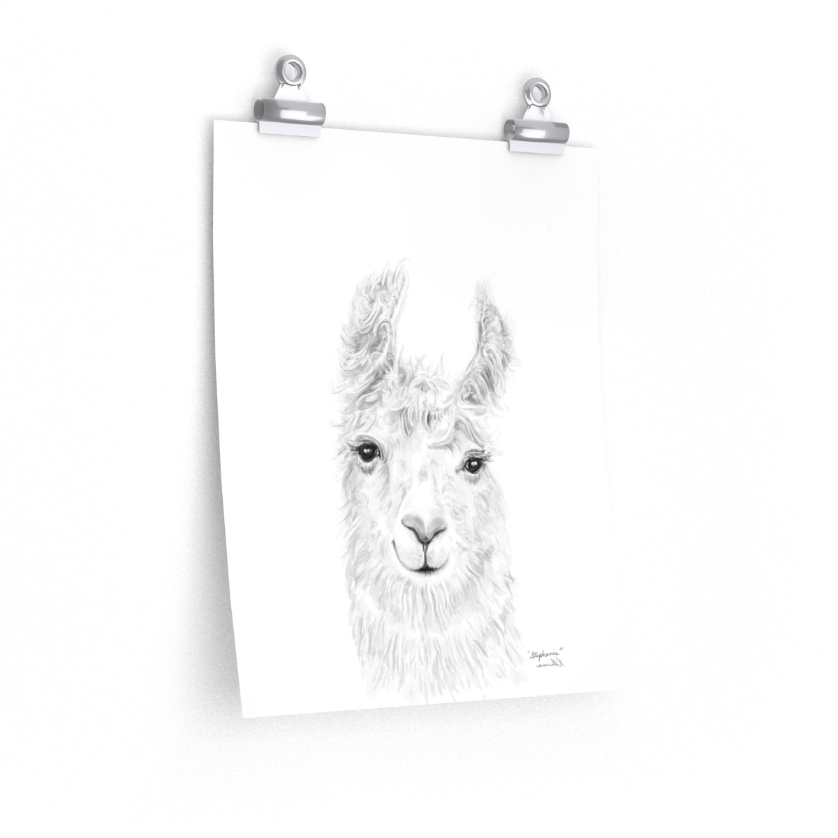 STEPHANIE Llama- Art Paper Print