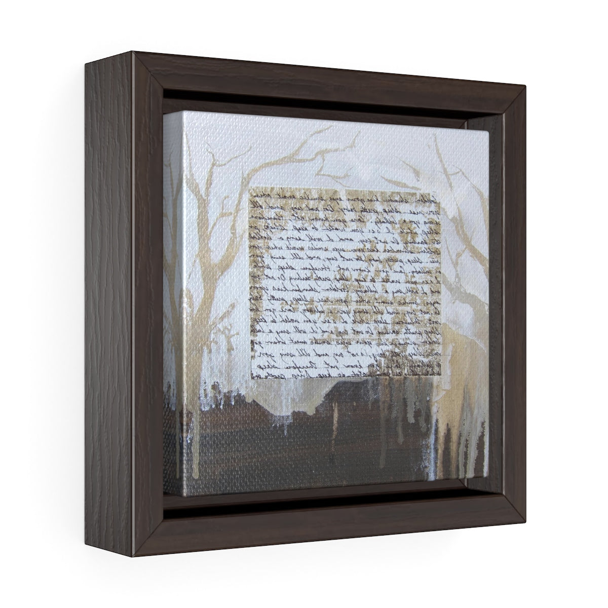 Square Framed Art Print | Lullaby: Golden Slumber