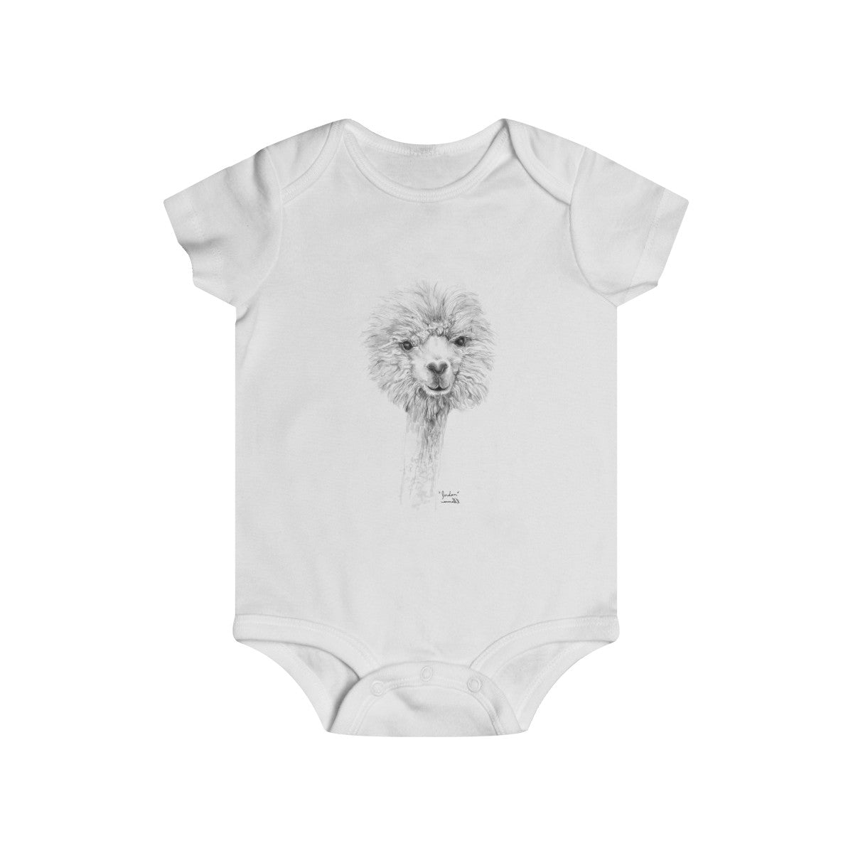Llama baby onesie - WISDOM