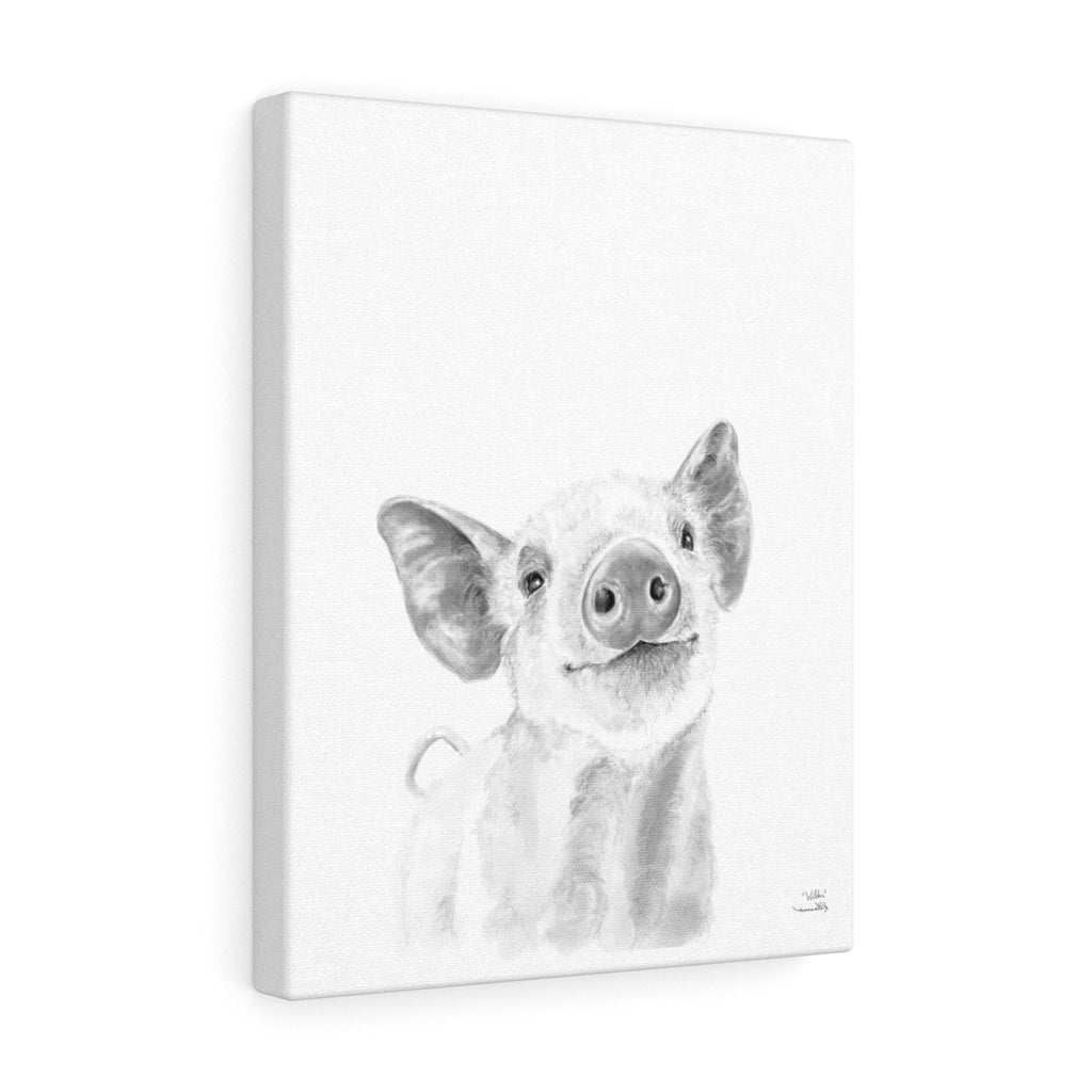 Wilber Pig - Animal Art Canvas
