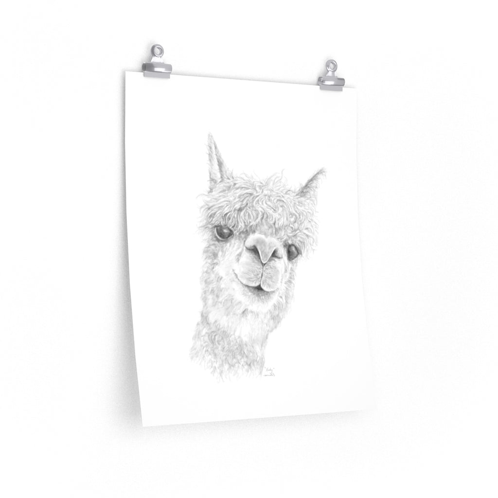 KENLEY Llama- Art Paper Print