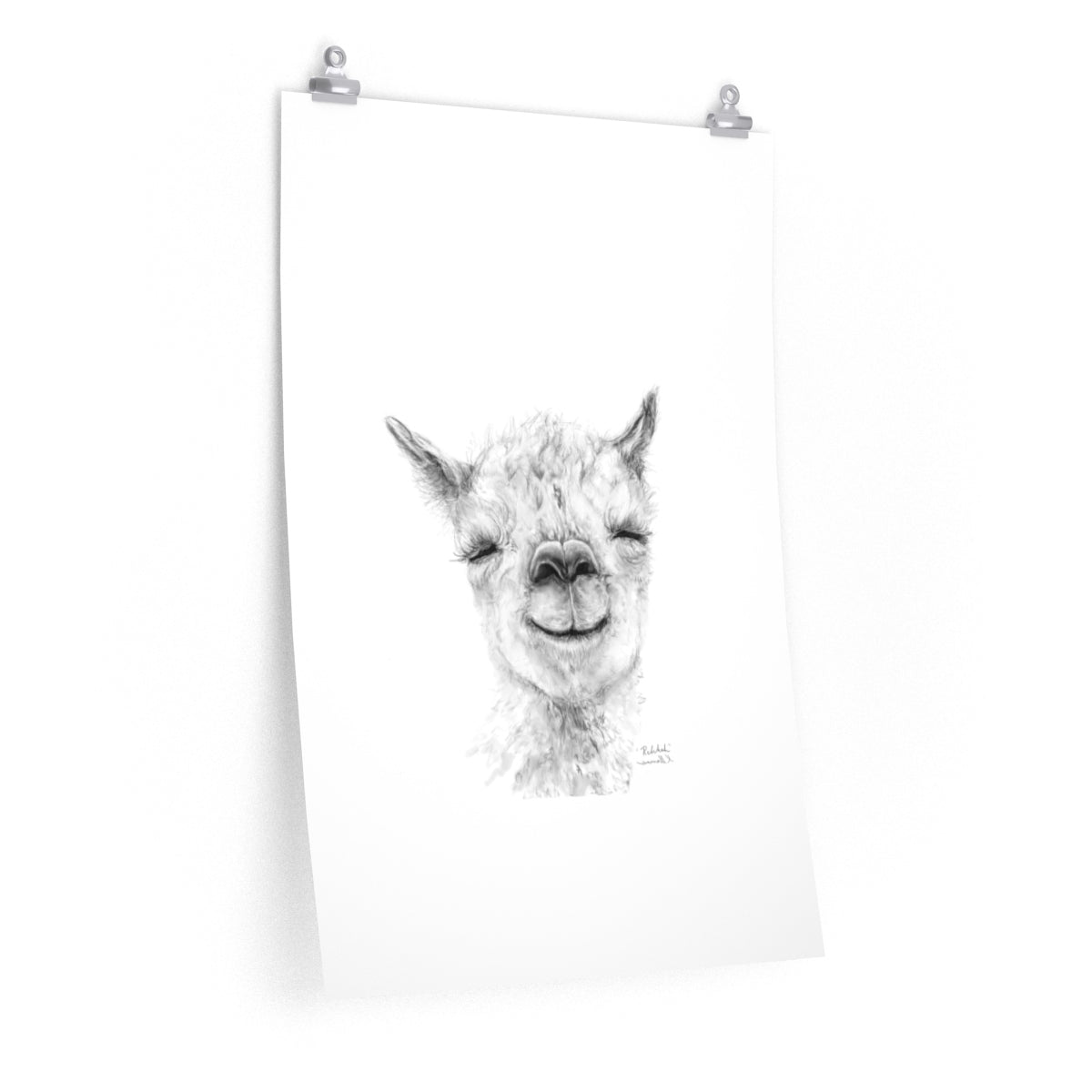 REBEKAH Llama- Art Paper Print