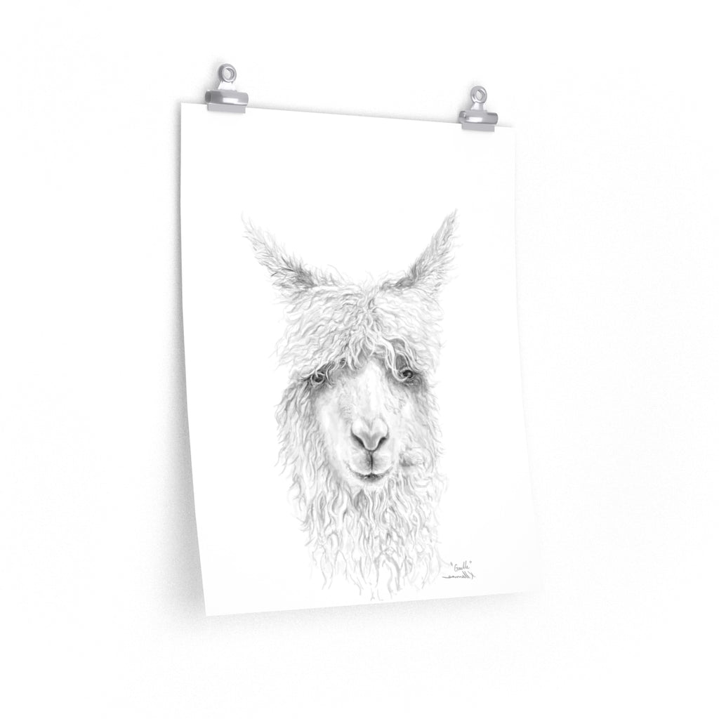 GAELLE Llama- Art Paper Print