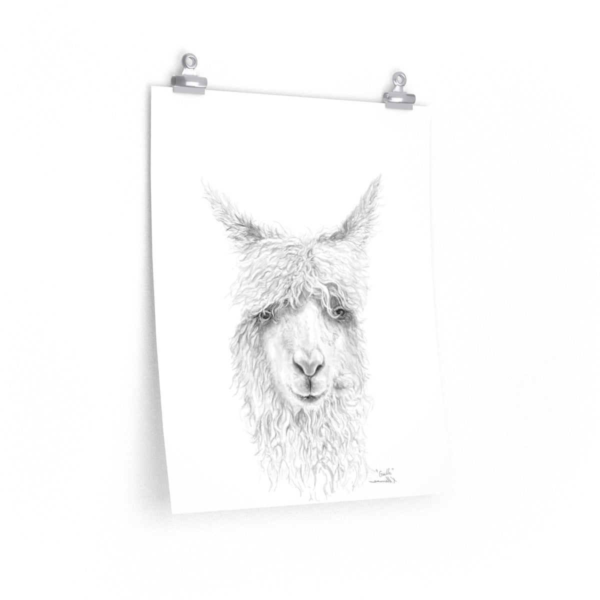 GAELLE Llama- Art Paper Print