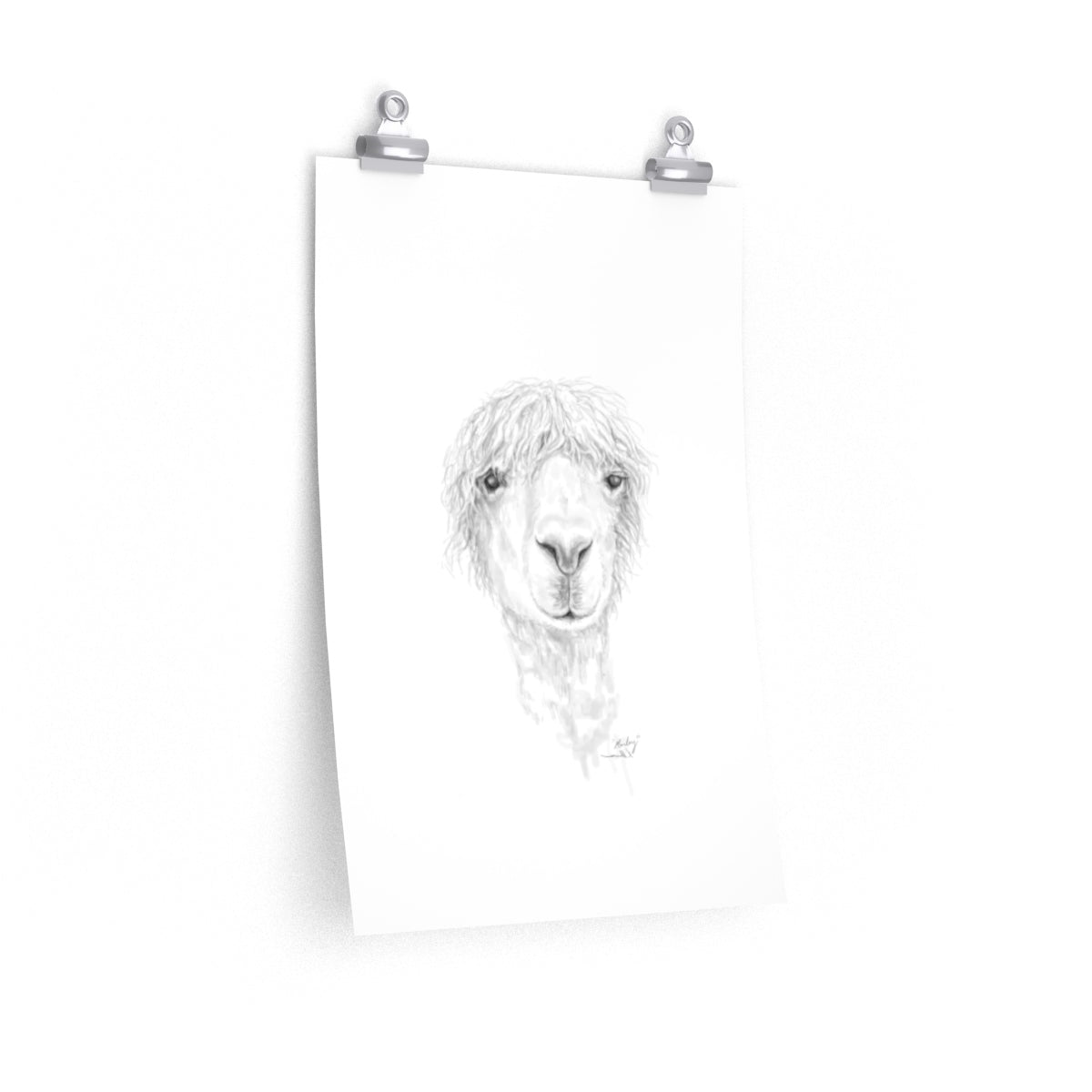 MARLEY Llama- Art Paper Print