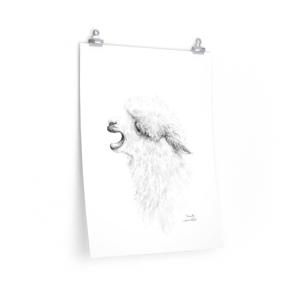FIORELLA Llama- Art Paper Print