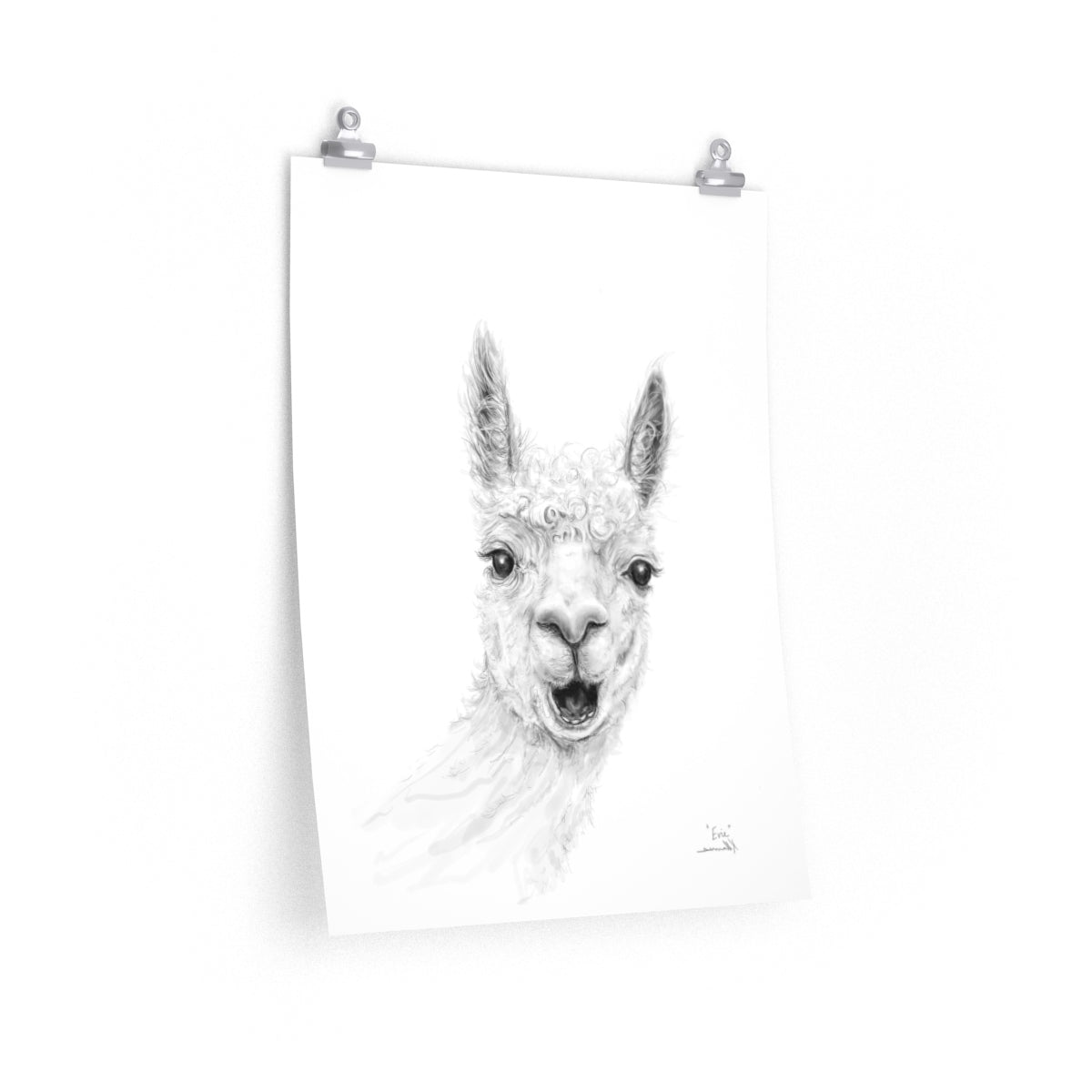EVIE Llama- Art Paper Print