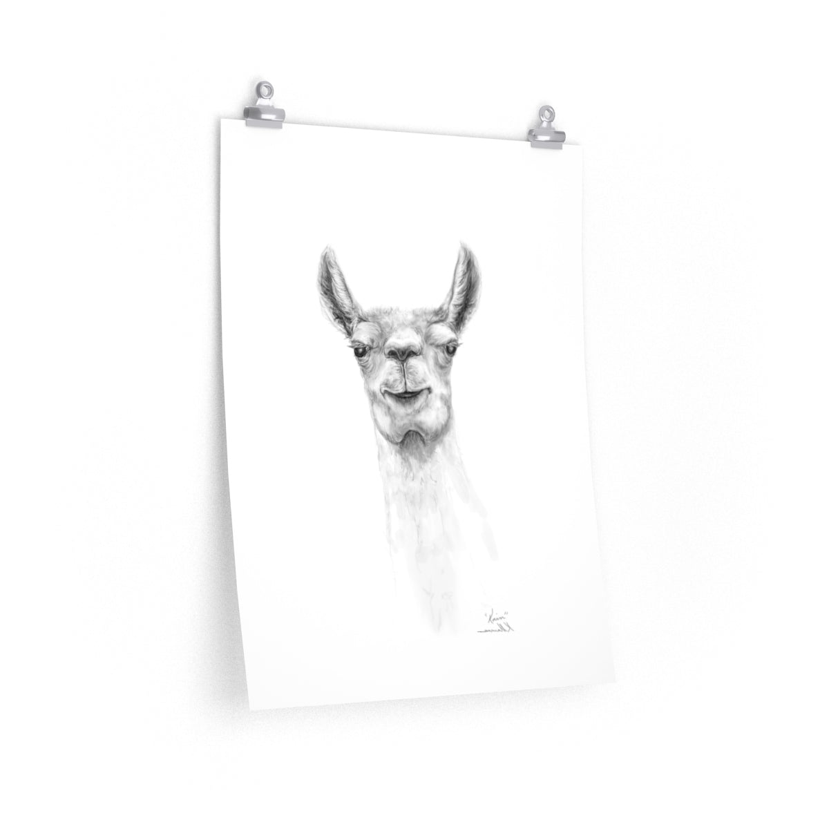 KAIN Llama- Art Paper Print