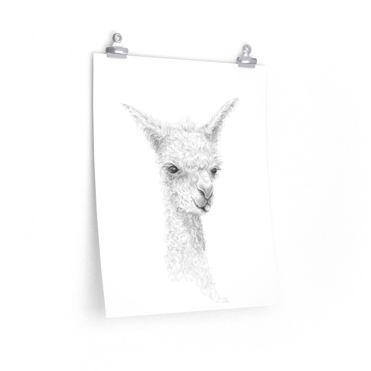 ALICE Llama- Art Paper Print