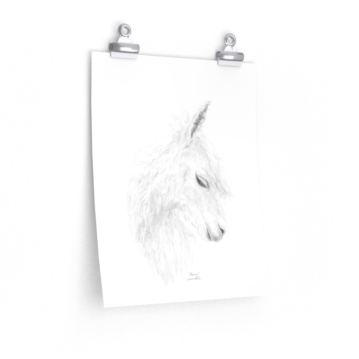 ALAINA Llama- Art Paper Print