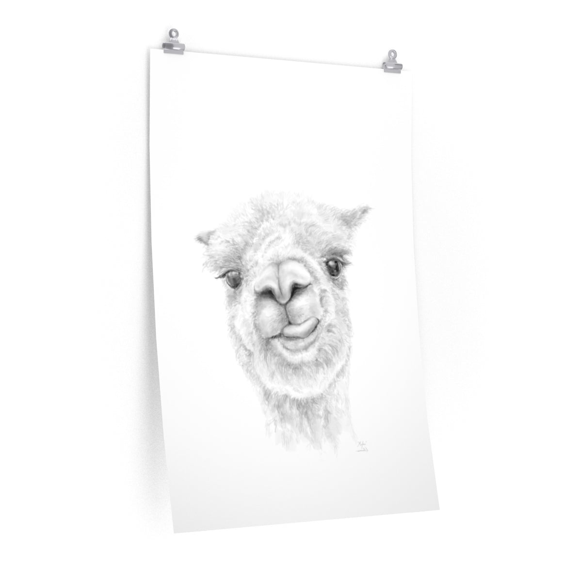 MYKA Llama- Art Paper Print