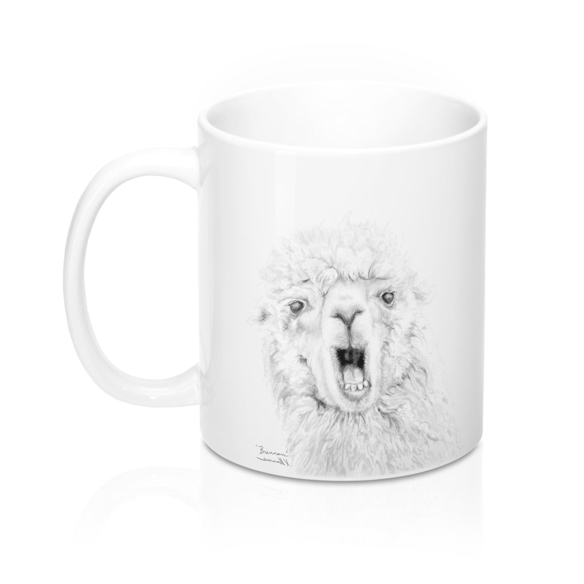 Llama Name Mugs - BRENNAN