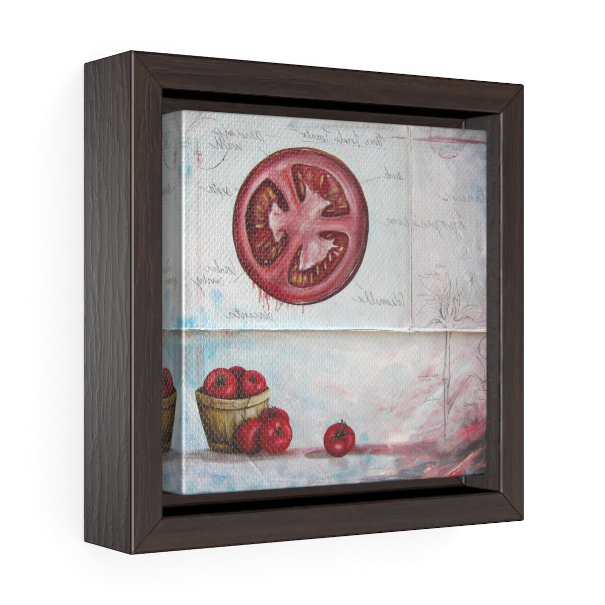 Square Framed Art Print | Lullaby: Tomato