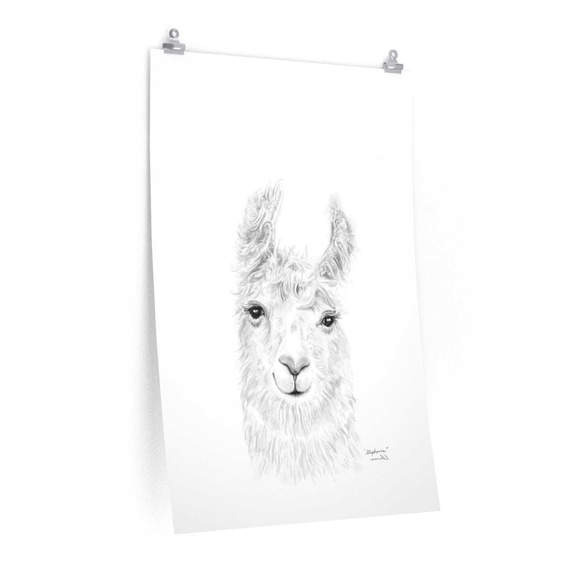 STEPHANIE Llama- Art Paper Print
