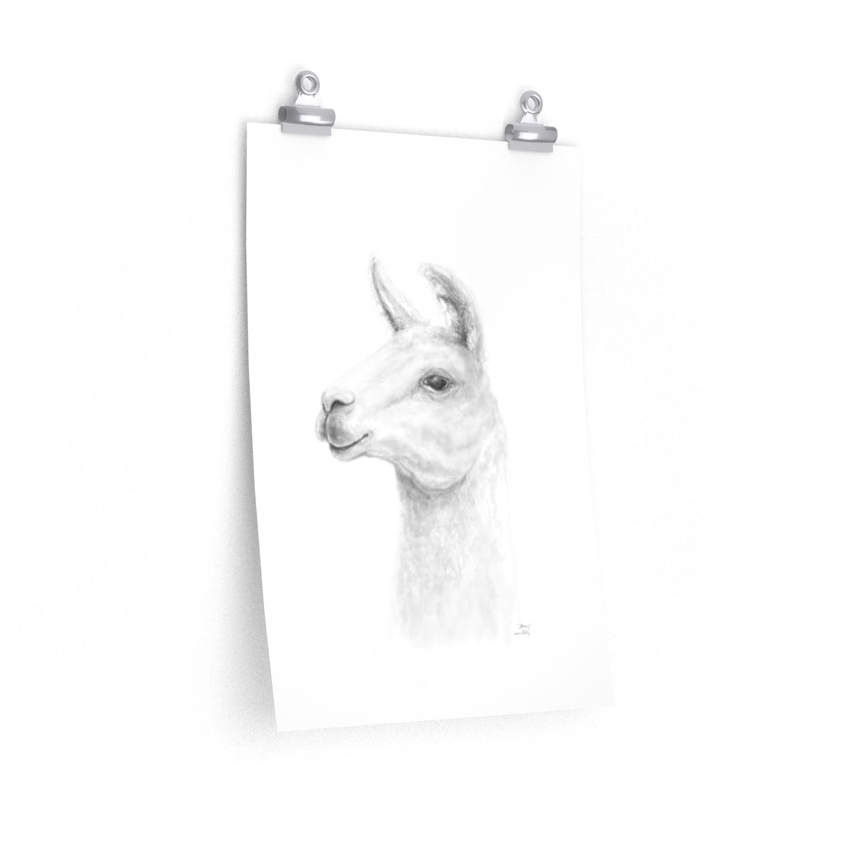 STACY Llama- Art Paper Print