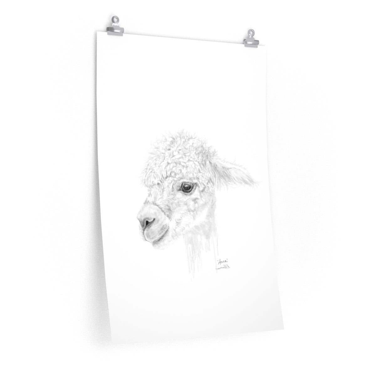 ANNA Llama- Art Paper Print