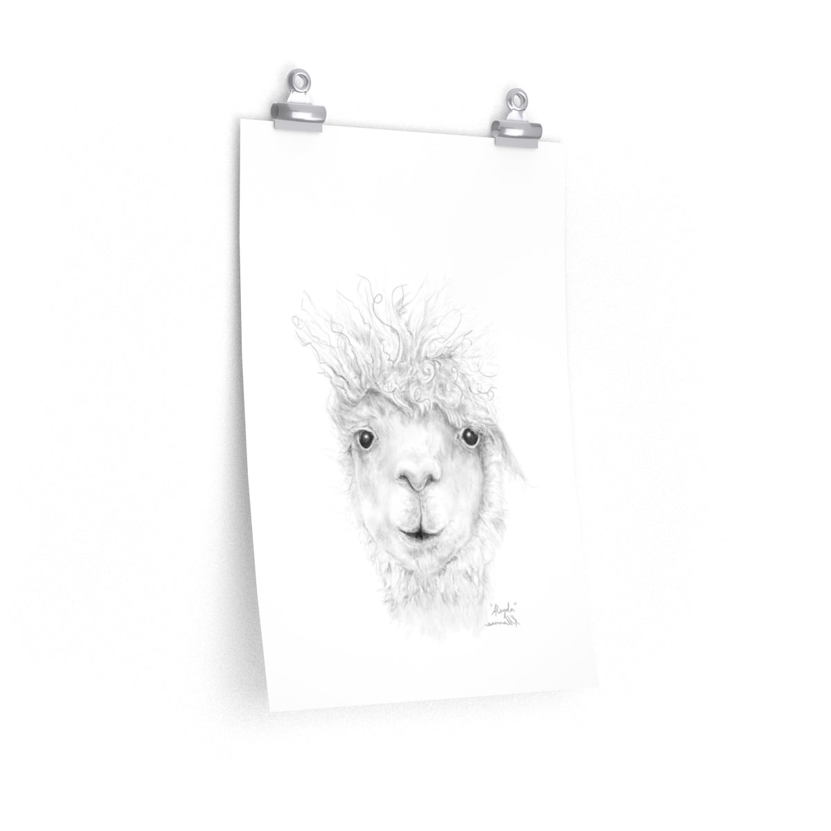 ALEYDA Llama- Art Paper Print