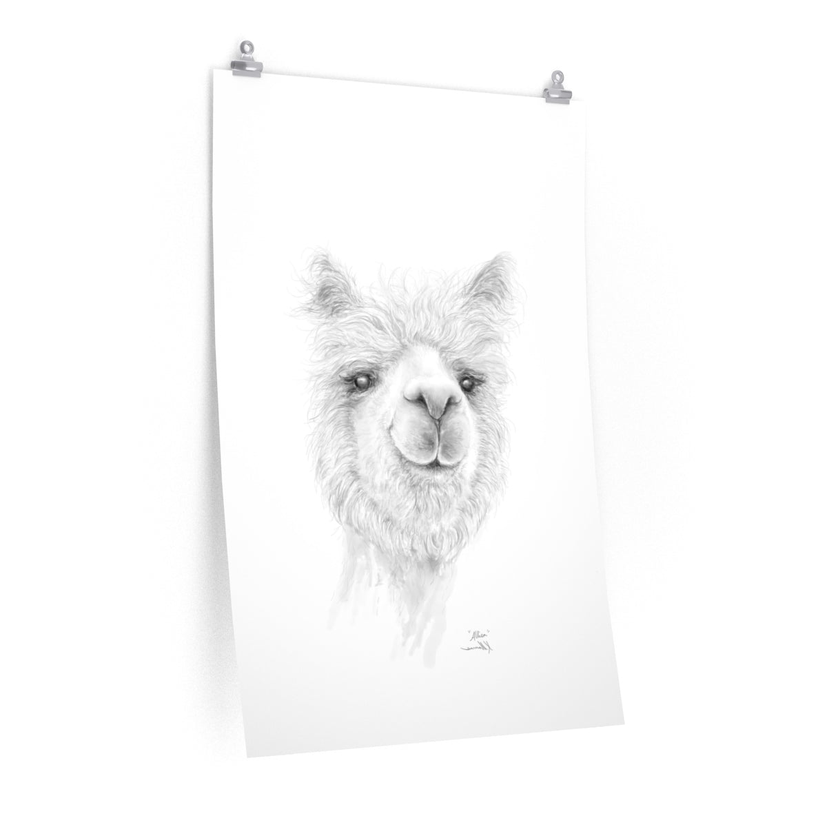 ALLISA Llama- Art Paper Print