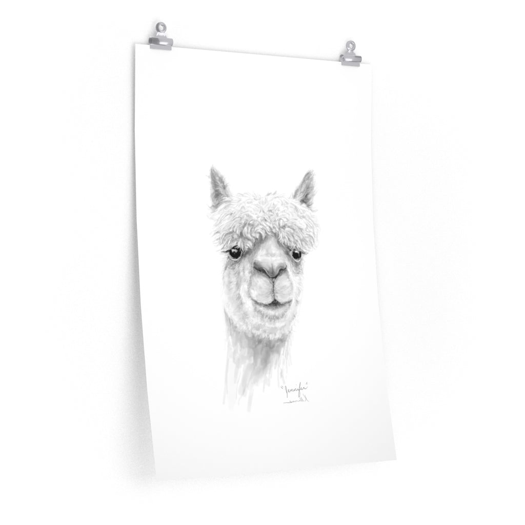 JENNIFER Llama- Art Paper Print