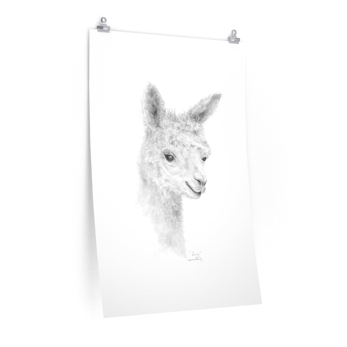 LIVIE Llama- Art Paper Print
