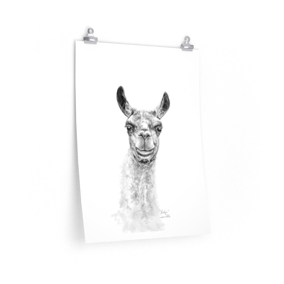 KAILYN Llama- Art Paper Print