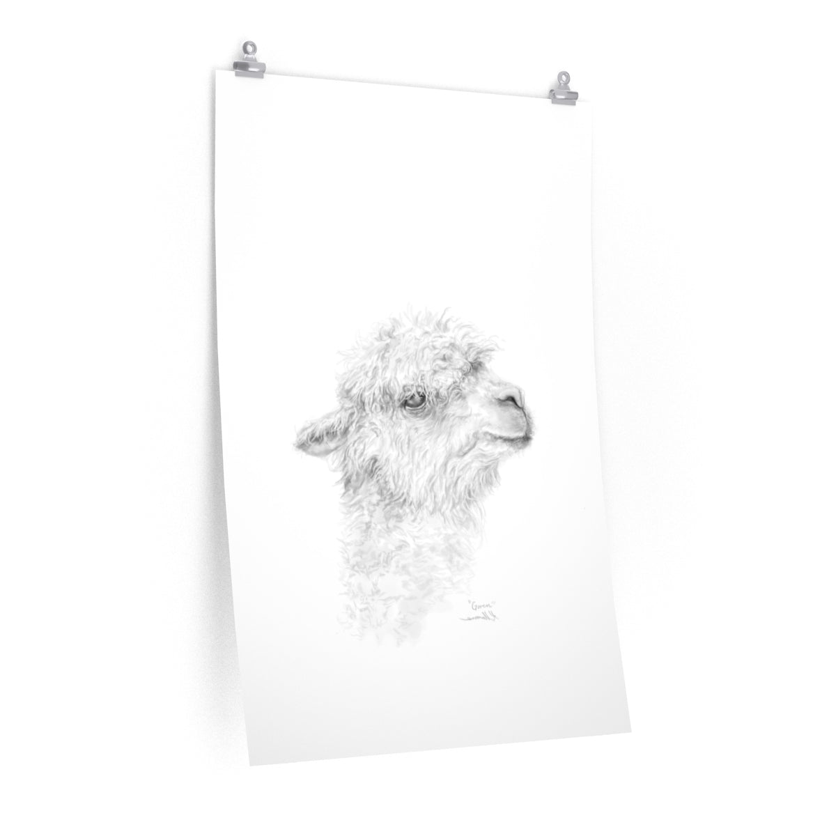GWEN Llama- Art Paper Print