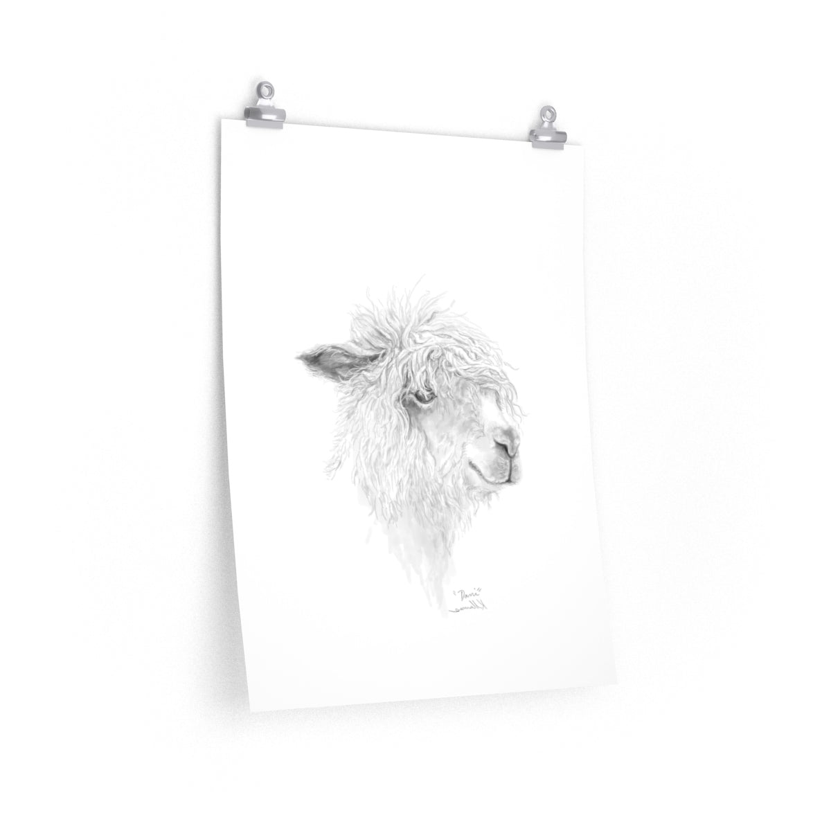 DANI Llama- Art Paper Print