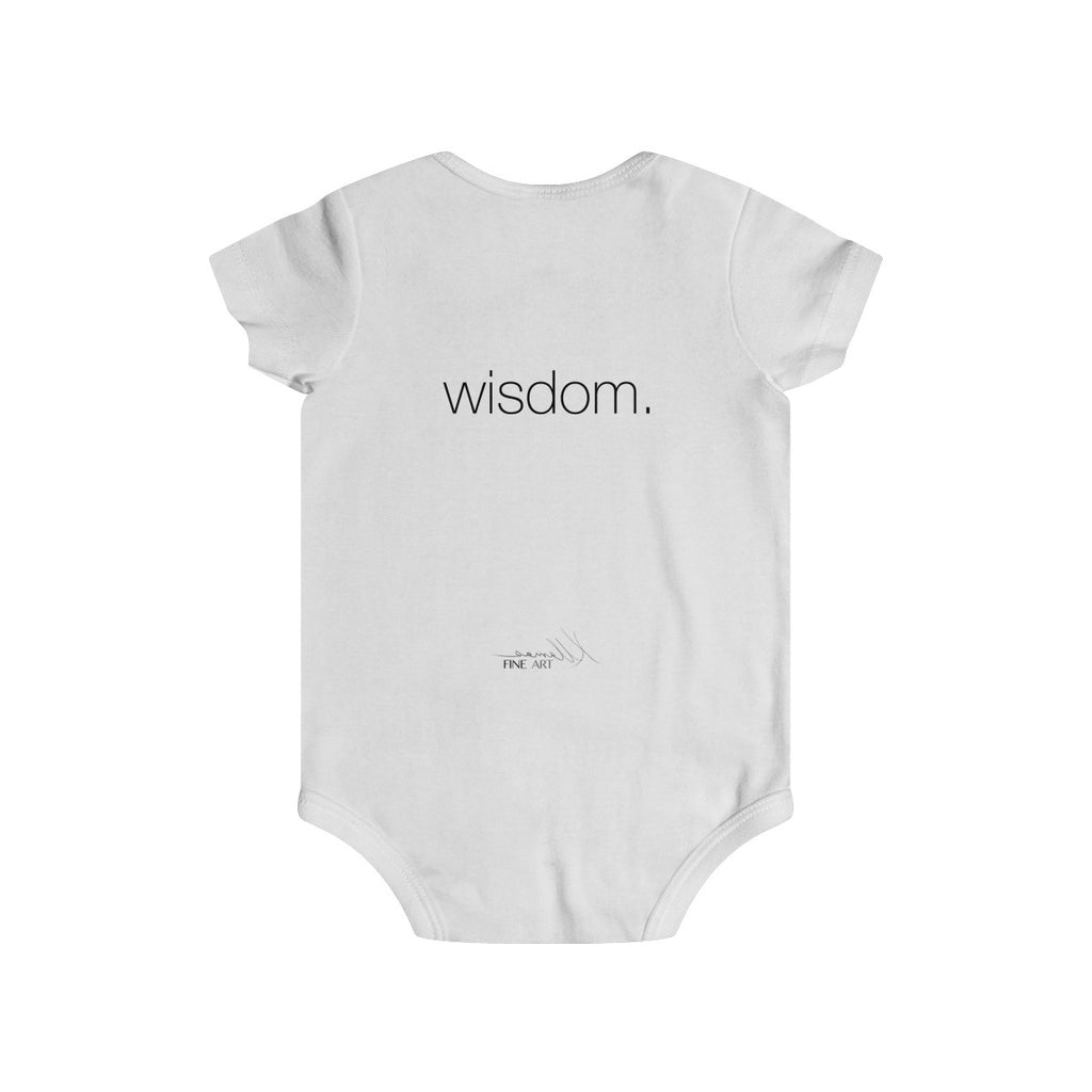 Llama baby onesie - WISDOM