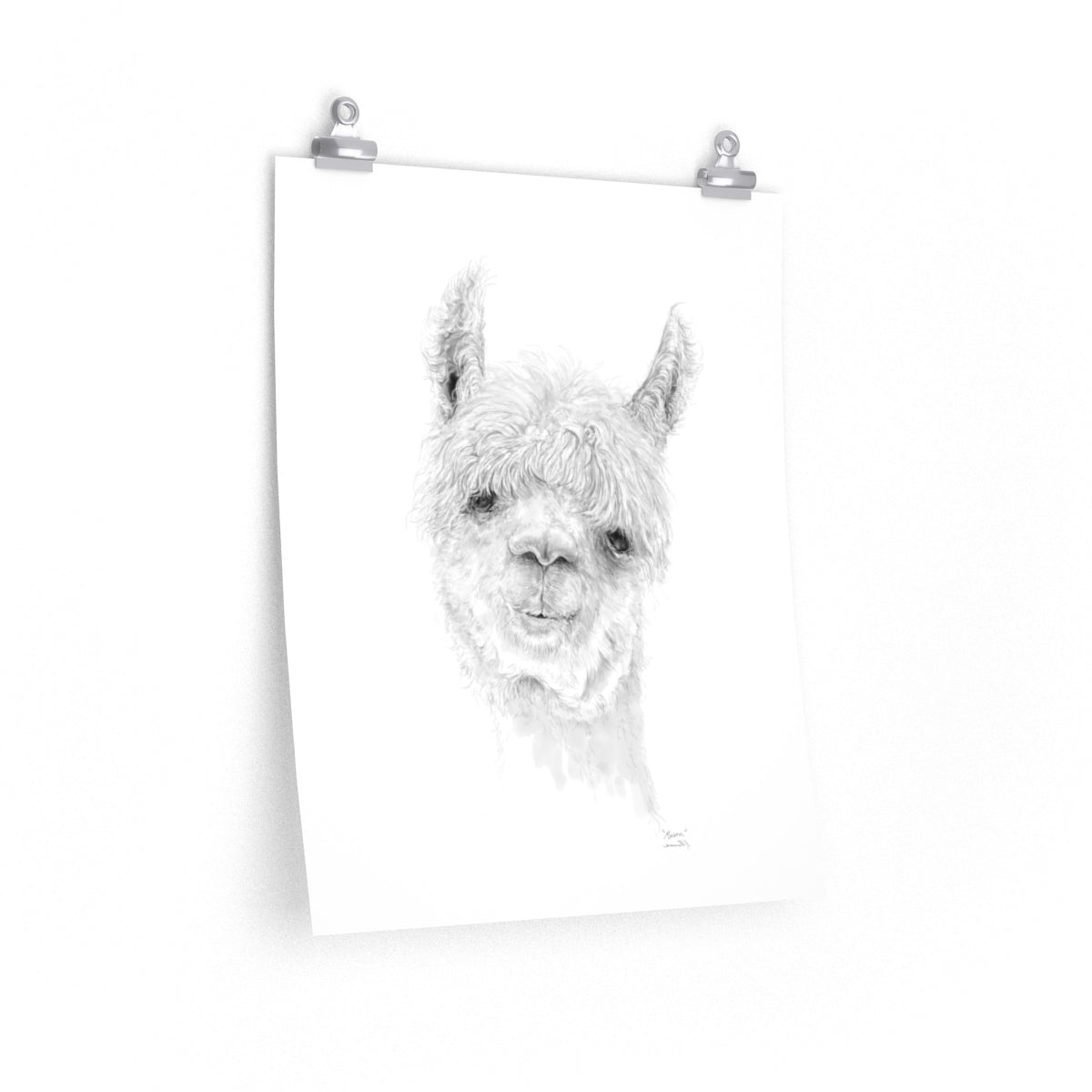 MASON Llama- Art Paper Print