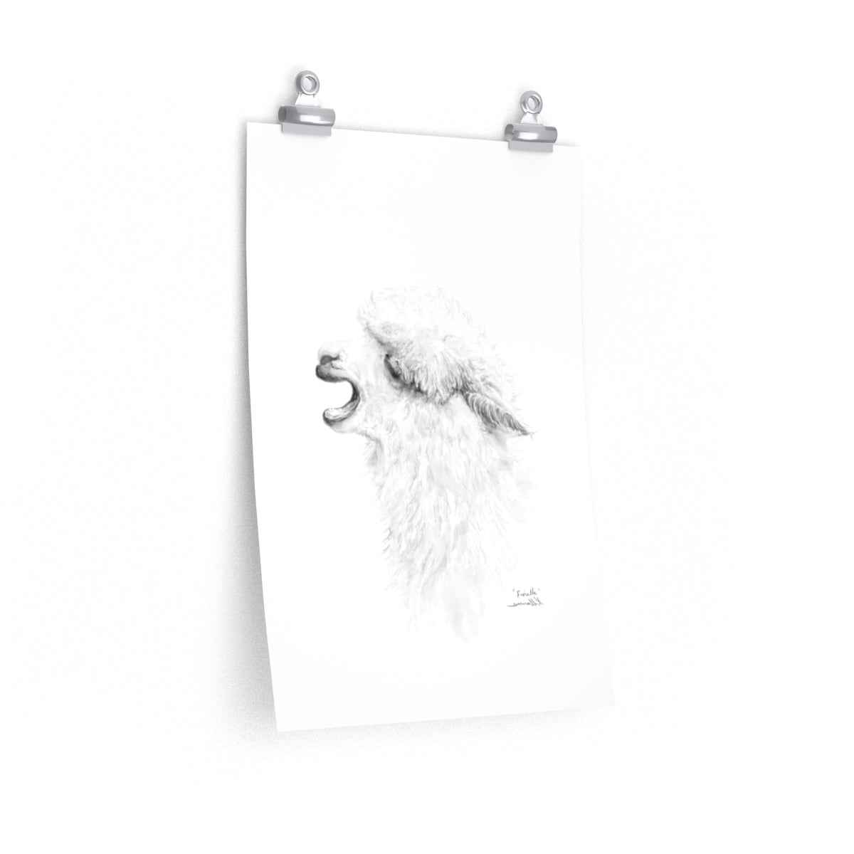FIORELLA Llama- Art Paper Print