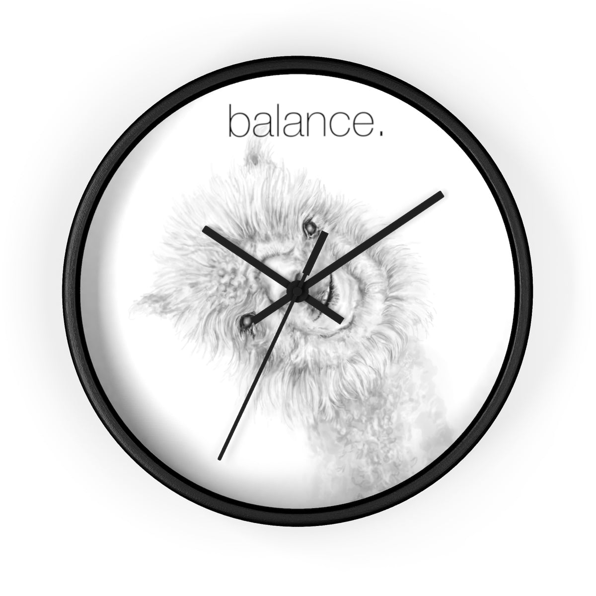 BALANCE llama Wall clock: Penny
