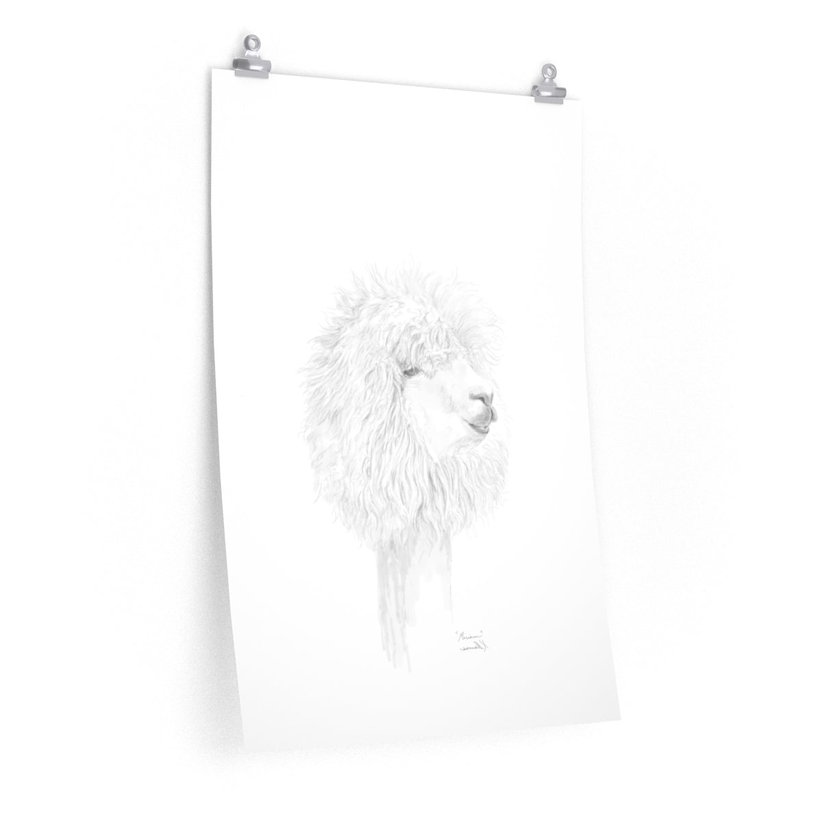 MIRIAM Llama- Art Paper Print