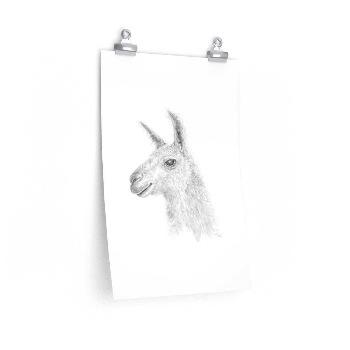LENNOX Llama- Art Paper Print