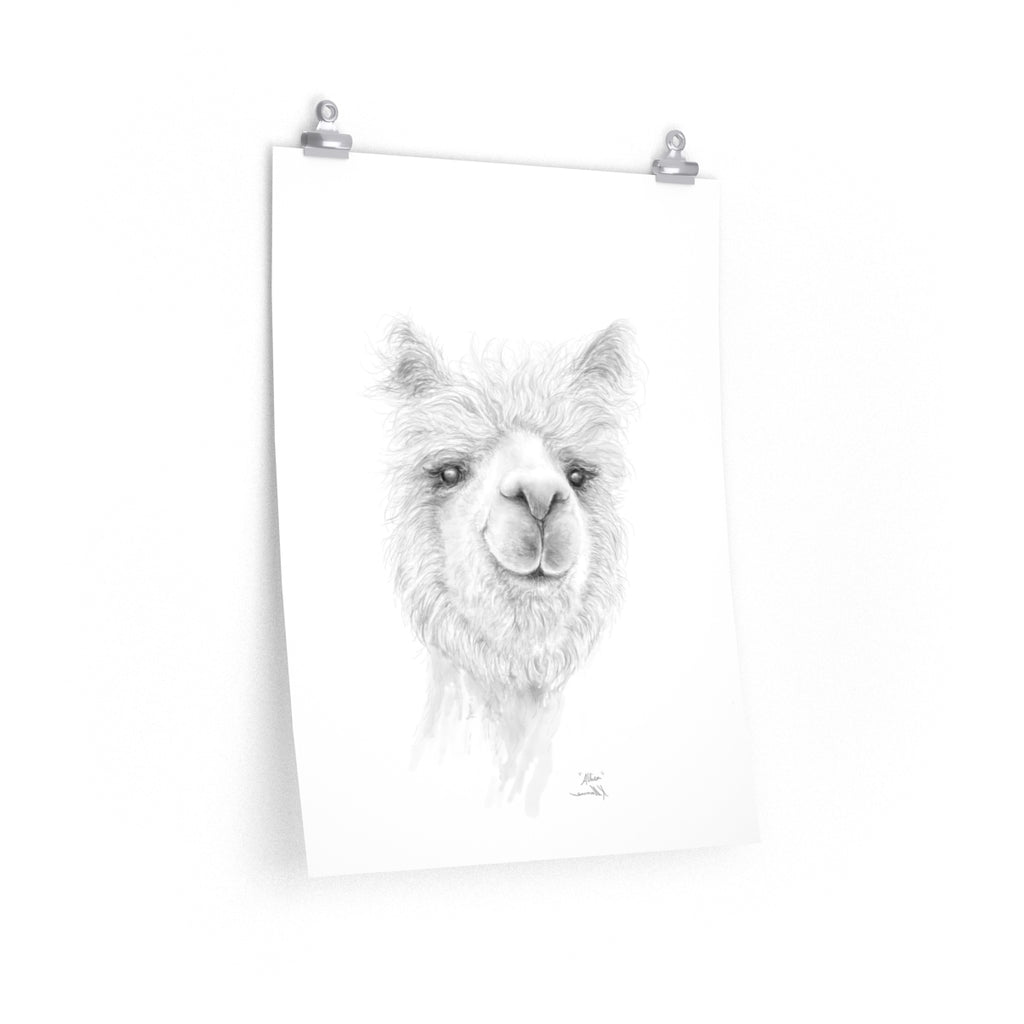 ALLISA Llama- Art Paper Print