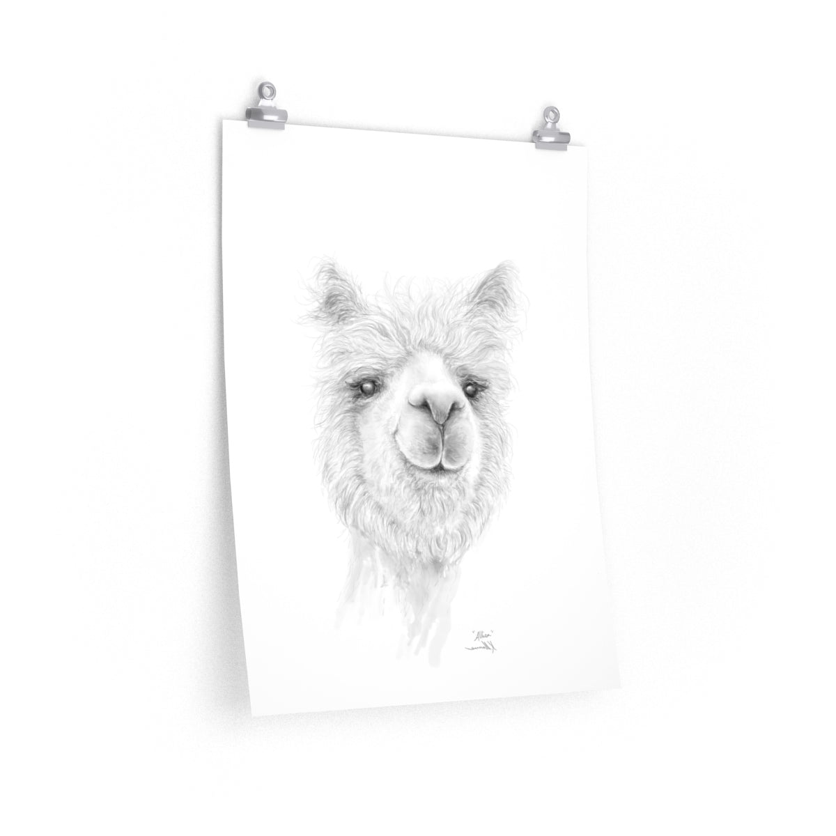 ALLISA Llama- Art Paper Print