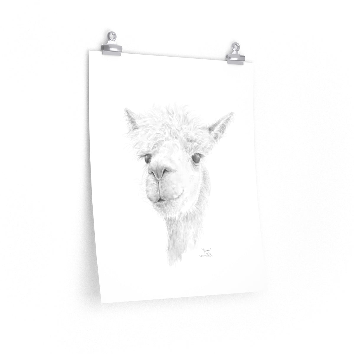 Jenna Llama- Art Paper Print