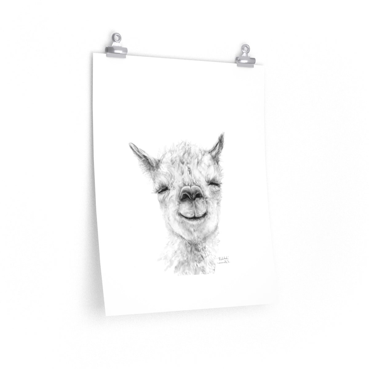 REBEKAH Llama- Art Paper Print