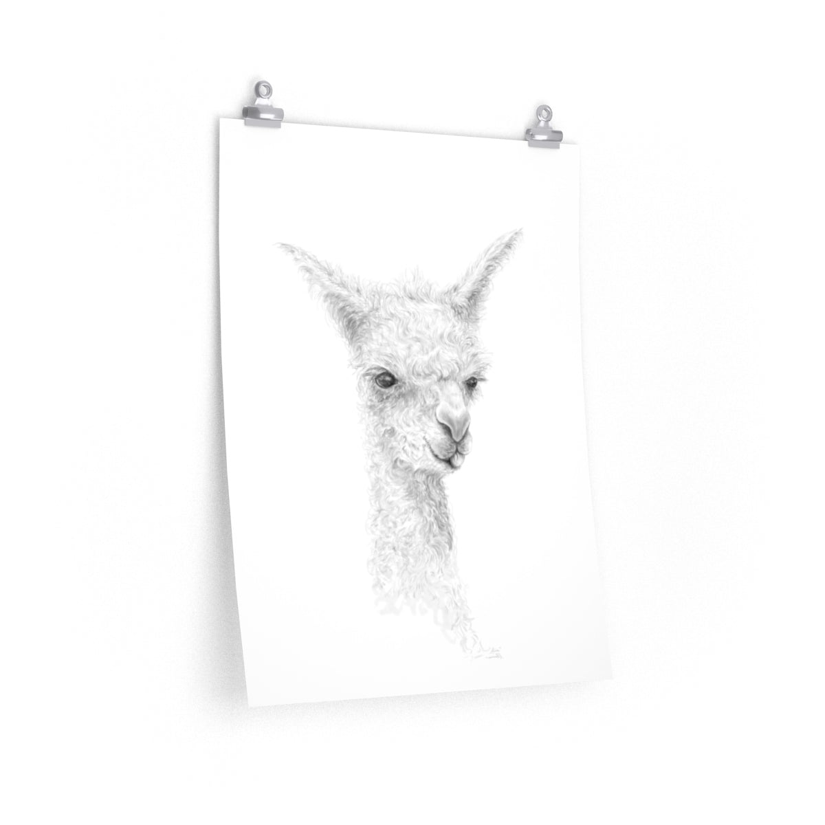 ALICE Llama- Art Paper Print