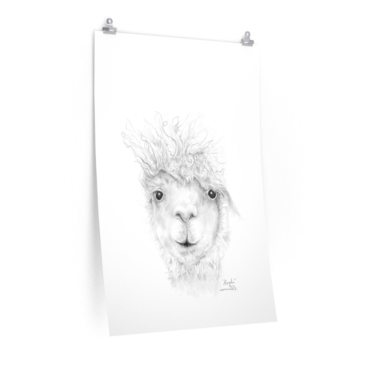 ALEYDA Llama- Art Paper Print